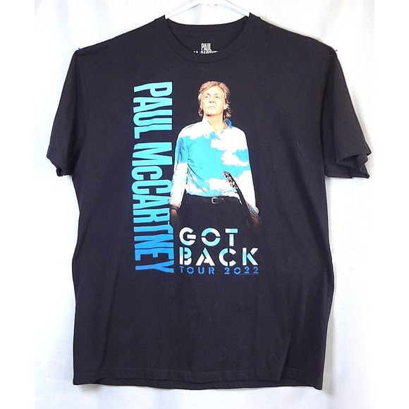 Paul McCartney Got Back Tour 2022 Black Graphic T Shirt XL - Picture 1 of 3